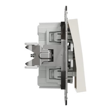 Выключатель Schneider Electric Asfora EPH0170123, бежевый, 7.1х7.1 см