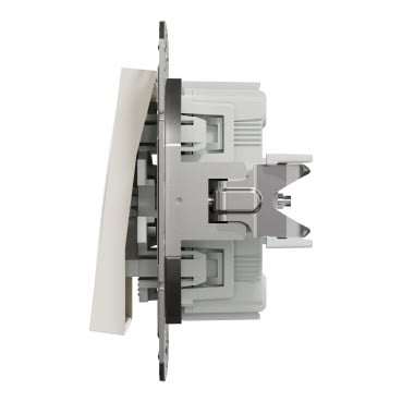 Выключатель Schneider Electric Asfora EPH0170123, бежевый, 7.1х7.1 см