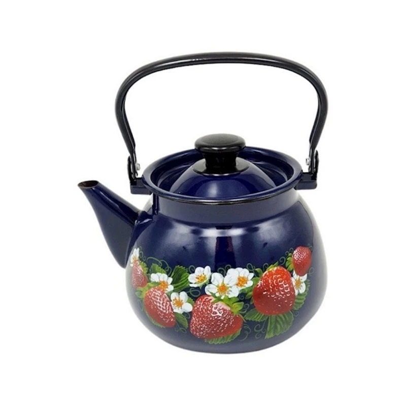 Чайник для кипячения воды Керченская эмаль, 3500 мл, эмалированная сталь, синий Чайник для кипячения воды Керченская эмаль, 3500 мл, эмалированная сталь, синий