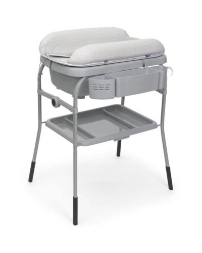 Bələmə masası Chicco Cuddle & Bubble vanna ilə, tünd boz, 28x81x102 sm