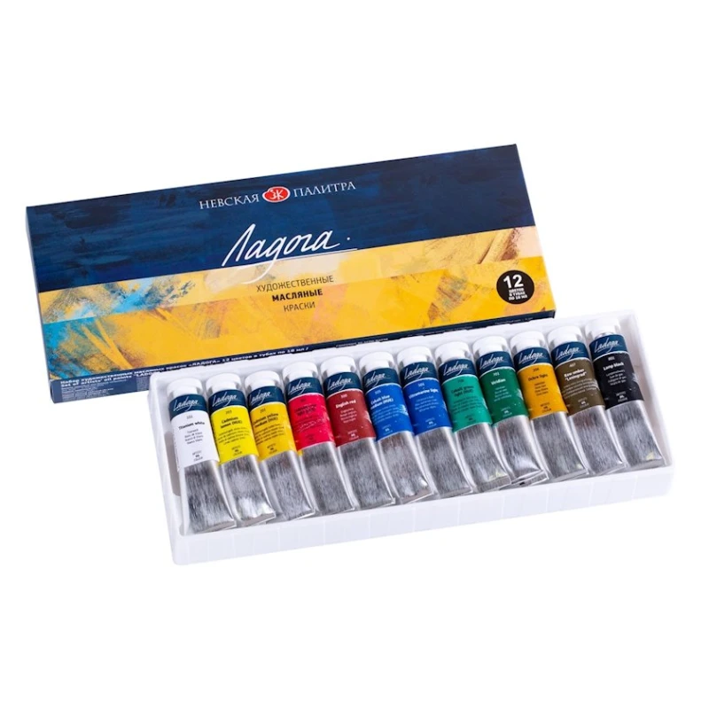 Набор масляных красок Ладога, 12х18 Набор масляных красок Ладога, 12х18