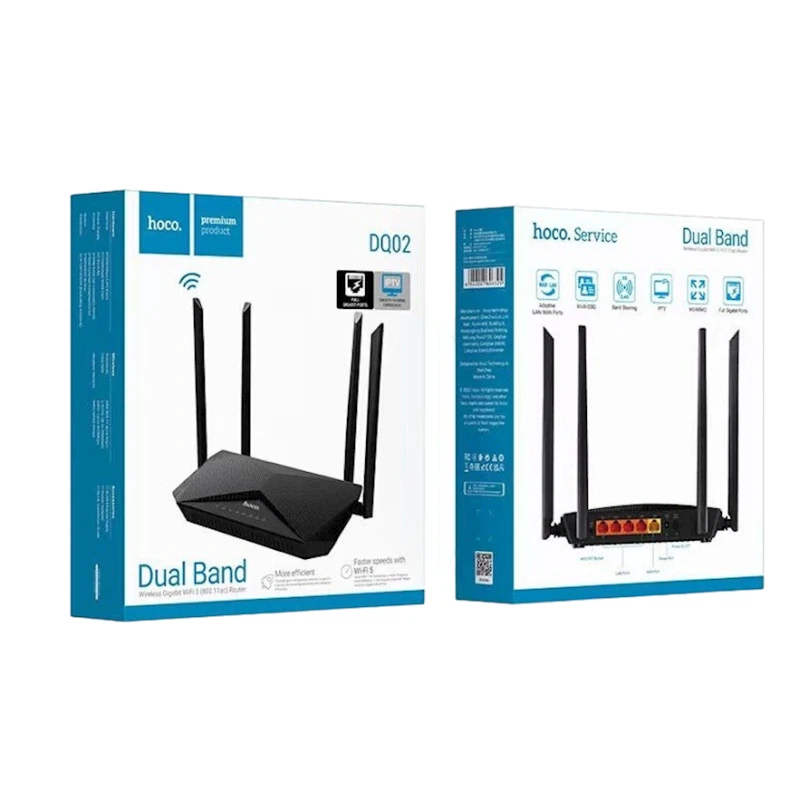 Wi-Fi роутер Hoco DQ02 Black