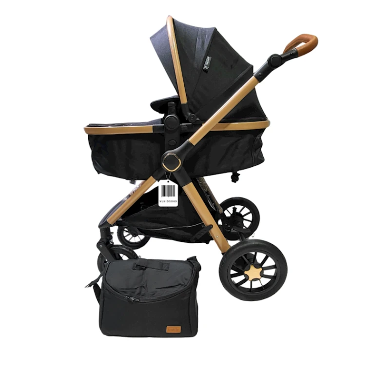 Детская коляска Kidilo VL-KIDS-089, от 0 лет, черный
