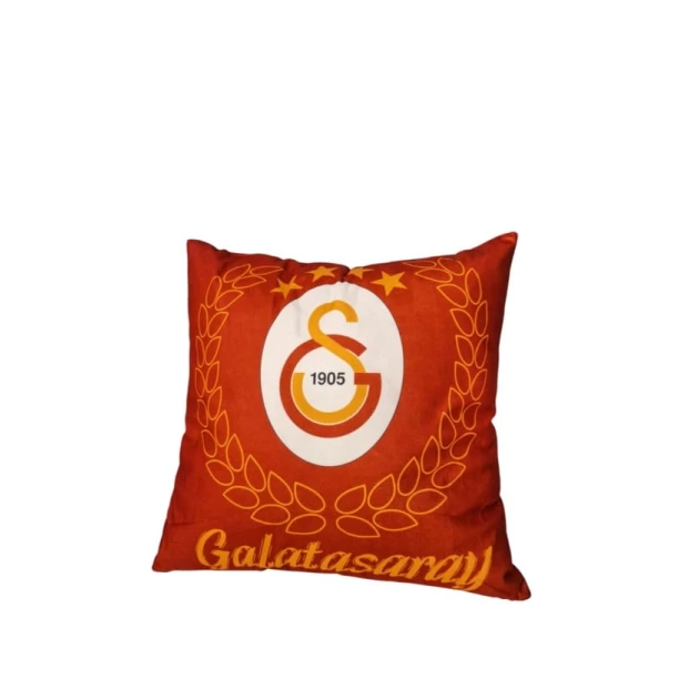 Красная декоративная подушка с логотипом Галатасарая 45х45 см