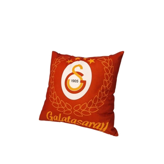 Красная декоративная подушка с логотипом Галатасарая 45х45 см