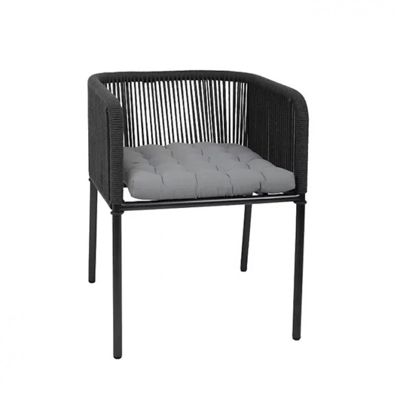 Stul üçün yastıq Tulipano 45x45 sm, mikrofibra, boz