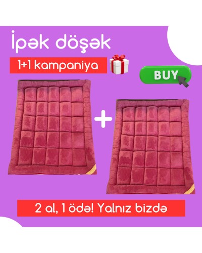 Döşək MiraNova 0079, 180x200 sm, qırmızı (1+1 hədiyyə)