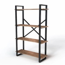 Stellaj 3563_LoftStefan4Votan, 90x31x140 sm, LDSP, qəhvəyi