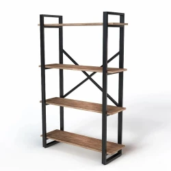 Стеллаж 3563_LoftStefan4Votan, 90x31x140 см, ЛДСП, коричневый