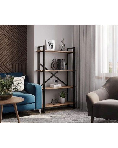 Stellaj 3563_LoftStefan4Votan, 90x31x140 sm, LDSP, qəhvəyi