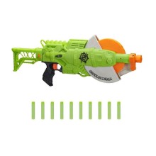 Blaster Nerf Zombie Strike Ghoulgrinder, 10 mızraq, plastik, yaşıl