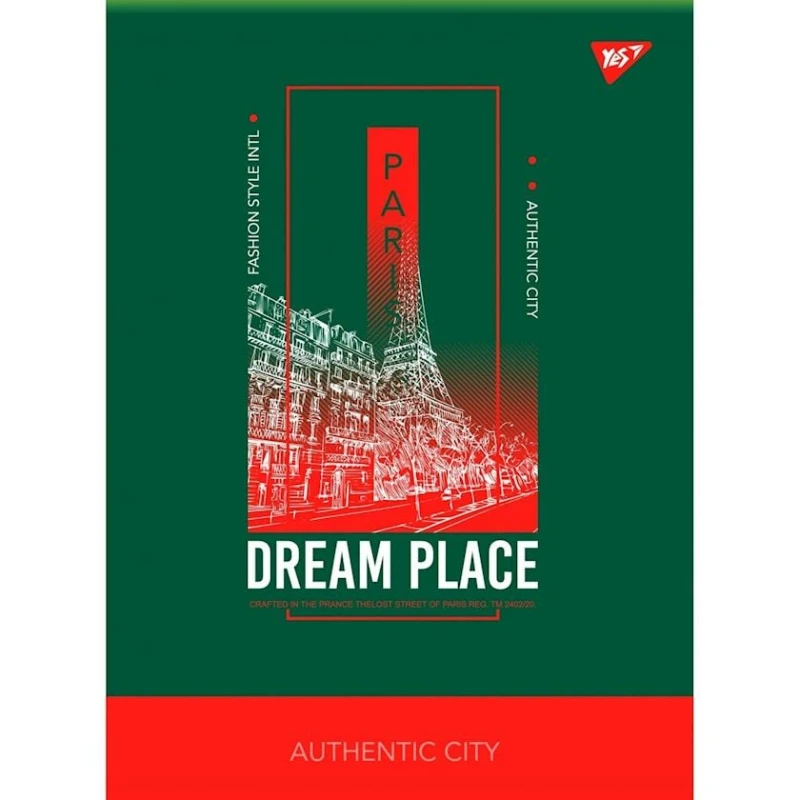 Тетрадь в клетку Yes Dream place 681941, A4, 96 листов, товар в ассортименте Тетрадь в клетку Yes Dream place 681941, A4, 96 листов, товар в ассортименте