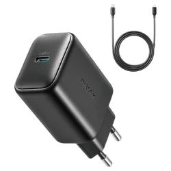 Сетевой адаптер Joyroom JR-TCF23 C with 1m Type-C Cable Black Сетевой адаптер Joyroom JR-TCF23 C with 1m Type-C Cable Black