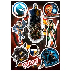 Набор наклеек Mortal Kombat, 9 шт Набор наклеек Mortal Kombat, 9 шт
