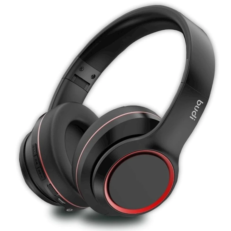 Беспроводные наушники Budi Bluetooth Bass Stereo, Black