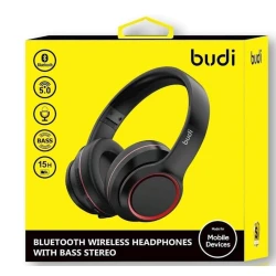 Беспроводные наушники Budi Bluetooth Bass Stereo, Black