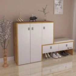 Стеллаж для обуви Elegant Wood ZARR172, ламинат, 180х115х80 см Стеллаж для обуви Elegant Wood ZARR172, ламинат, 180х115х80 см