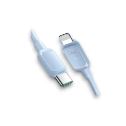 Кабель Jomol A14, Type-C - Lightning 20 Вт, голубой