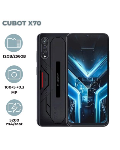 Smartfon Cubot X70 12GB/256GB Space Black (6924136719244)