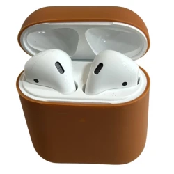 Чехол для наушников Airpods 2 Dark Beige
