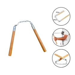 Нунчаки с деревянными ручками Yingcayi 1787, коричневый