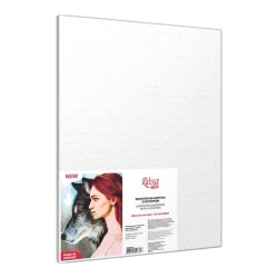 Холст на картоне с контуром Rosa Start Девушка и волк, 30х40 см, хлопок, акрил