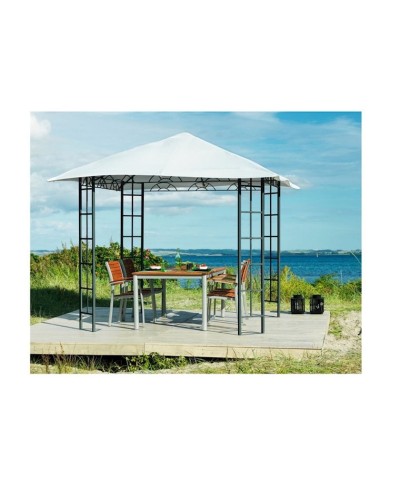 Pavilyon JYSK Faaborg 300x300x265 sm, polad/polyester, ağ