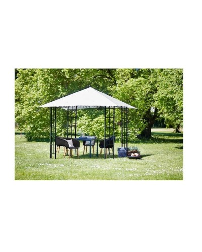 Pavilyon JYSK Faaborg 300x300x265 sm, polad/polyester, ağ