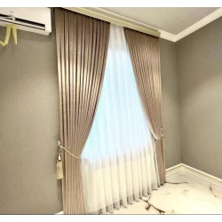 Шторы, нейлон/полиэстер/велюр, золотистые, 300x300 см Шторы, нейлон/полиэстер/велюр, золотистые, 300x300 см