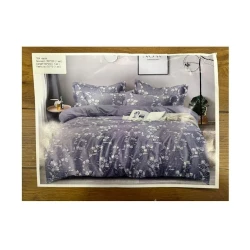 Yataq dəsti Sahara SHA-0000151, yorğan üzü 160x220 sm, mələfə 160x240 sm, yastıq üzü 50x70 sm, birnəfərlik, satin, boz