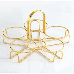 Saxlama qabı dəsti, boz/qızılı, 5 əd