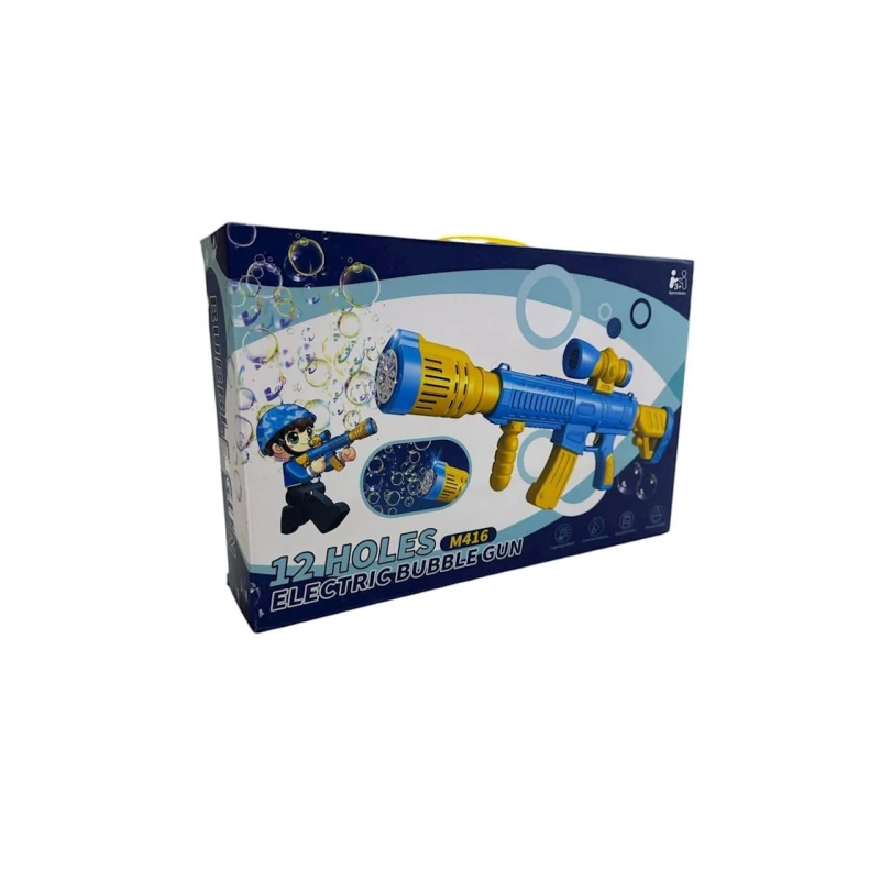 Устройство для мыльных пузырей P086-M, 12 отверстий, голубой Устройство для мыльных пузырей P086-M, 12 отверстий, голубой