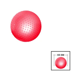 Fitnes topu Gymnic 202022000068 tikanlı, PVC, 65 sm, qırmızı