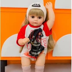 Kukla Reborn JX-299-5, qırmızı, 55 sm