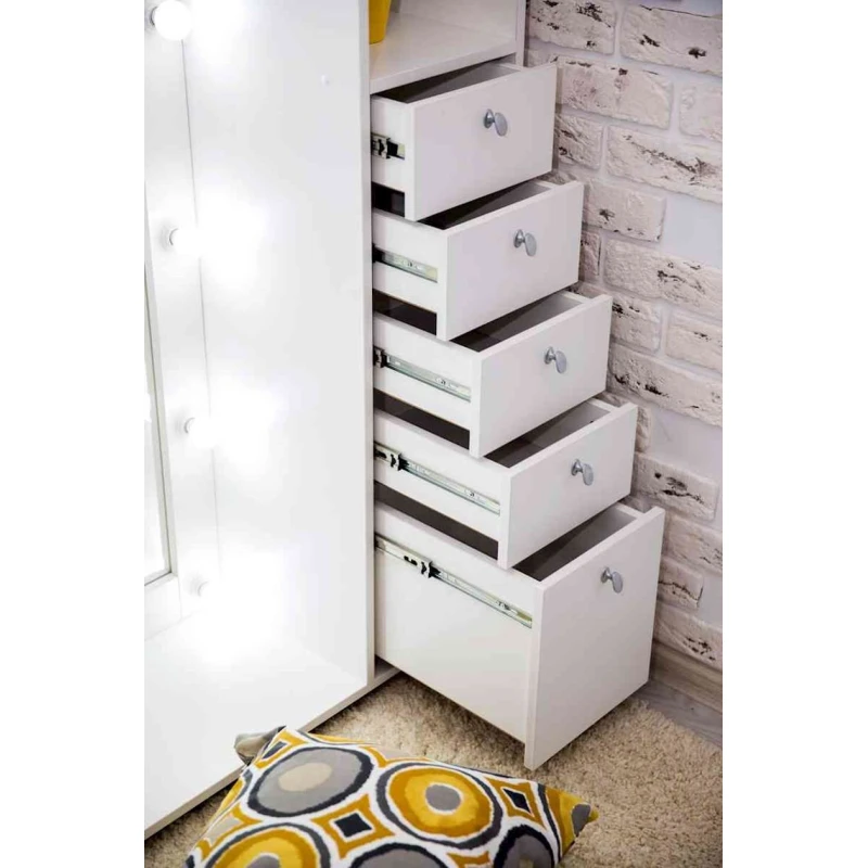 Напольное зеркало, ЛДСП, белое тиснение, 180x40x110 см Напольное зеркало, ЛДСП, белое тиснение, 180x40x110 см