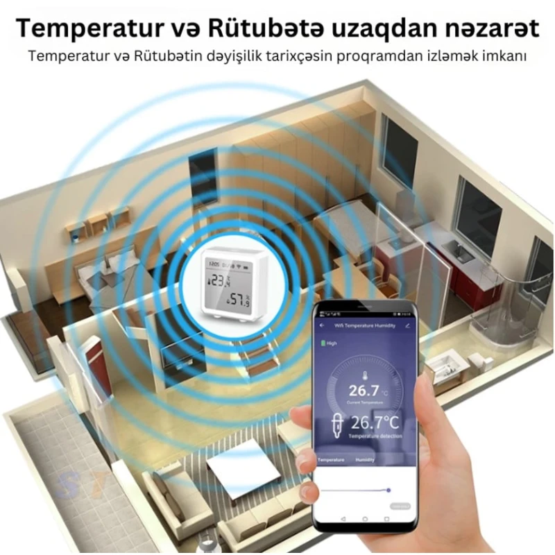 Сенсор температуры и влажности EARYKONG ER-WSD01-ZB Сенсор температуры и влажности EARYKONG ER-WSD01-ZB