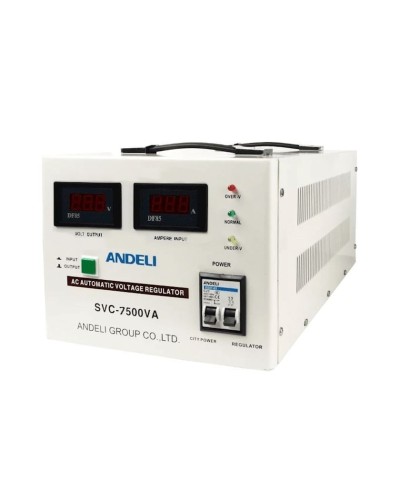 Gərginlik tənzimləyicisi Andeli SVC-7500VA, 110-250 V