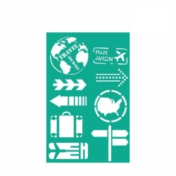 Трафарет самоклеящийся Rosa Talent, 13x20 см, №4010 Make Your Journey