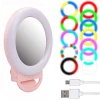 Dairəvi lampa 13 Light Mode AL20 Photography Lighting Rechargeable Mini LED RGB Circle Selfie Ring Light