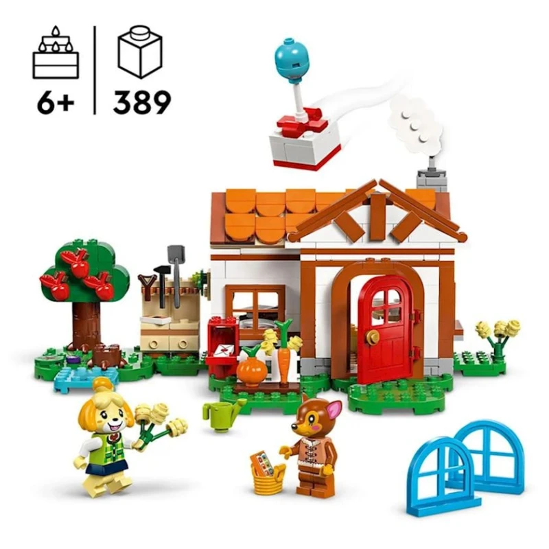 Конструктор LEGO Animal Crossing Isabelle's House Visit 77049, 6+ лет, 389 элементов