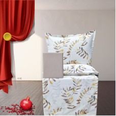 Yataq dəsti Narlı 001137, yorğan üzü 160x220 sm (2 əd), mələfə 240x260 sm, yastıq üzü 50х70 sm (2 əd), ailəvi, pambıq, rəngbərəng