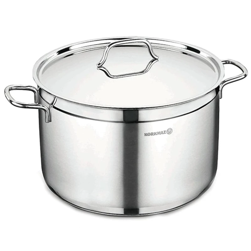 Кастрюля Korkmaz Alfa A1018, 20x11 см, 3.5 л, Серебристый Кастрюля Korkmaz Alfa A1018, 20x11 см, 3.5 л, Серебристый