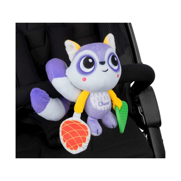Игрушка-подвеска Chicco Racoon On The Go, 3-24 месяцев, разноцветный