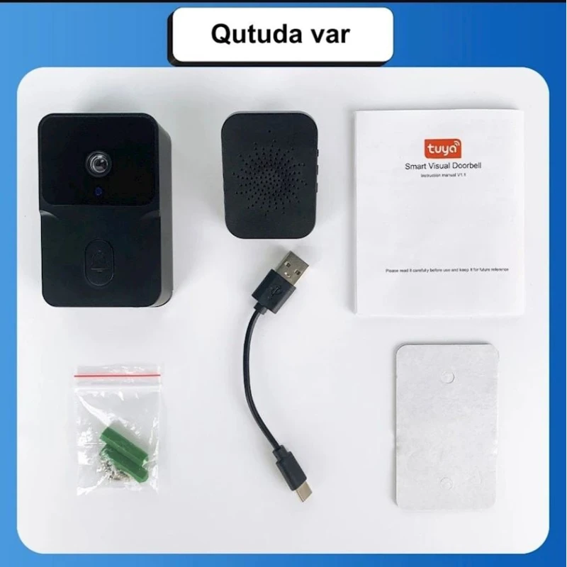 Умный Видеодомофон Tuya Wi-Fi Black Умный Видеодомофон Tuya Wi-Fi Black