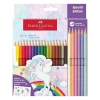 Rəngli Karandaş dəsti Faber Castell Unicorn 111221, 18+6 rəng