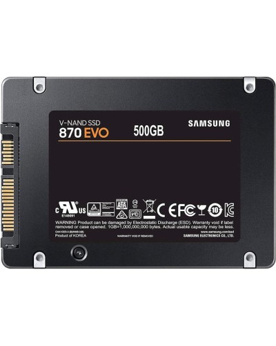SSD yığıcı Samsung 870 EVO SATA SSD 500GB 2.5