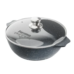 Жаровня Мечта Гранит 34701, 4 л, aлюминий, две ручки, с крышкой, серый Жаровня Мечта Гранит 34701, 4 л, aлюминий, две ручки, с крышкой, серый