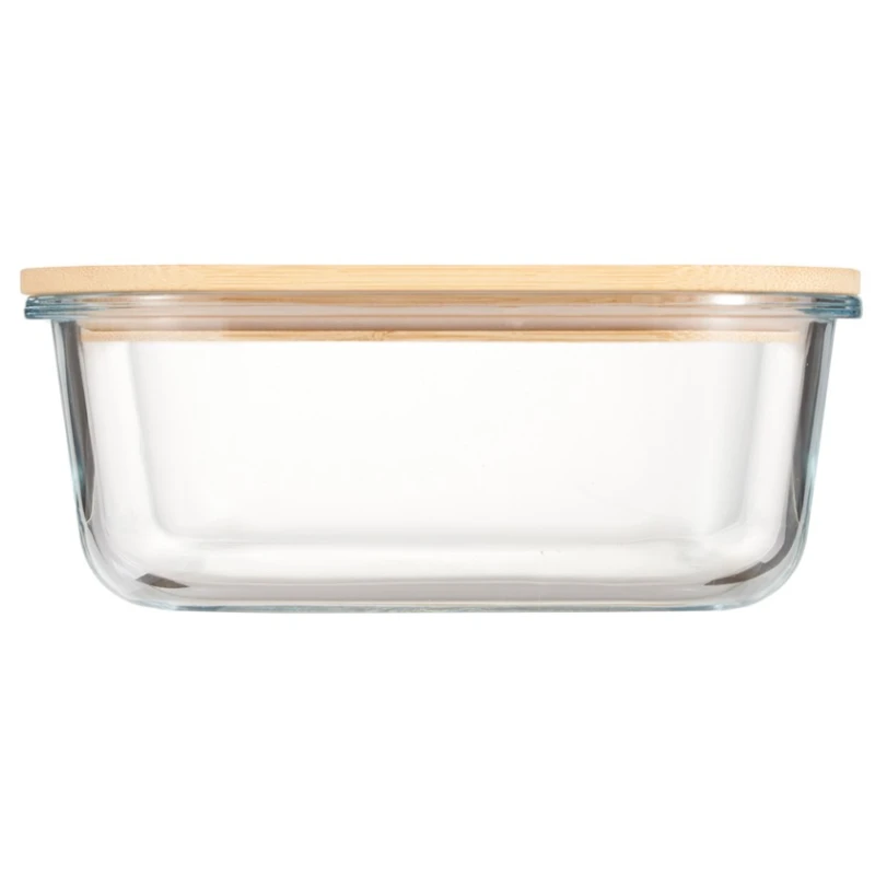 Контейнер Gipfel Stor 51964, стекло/бамбук, прозрачный/коричневый, 1200 мл