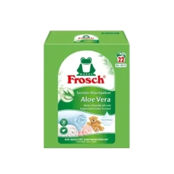 Konsentratlaşdırılmış yuyucu toz Frosch Sensitiv Aloe Vera, rəngli paltar üçün, avtomat/əl, 1.45 kq
