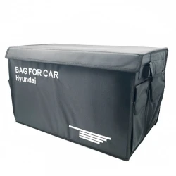 Avtomobil üçün çanta-orqanayzer Hyundai, 30x30x50 sm, qara